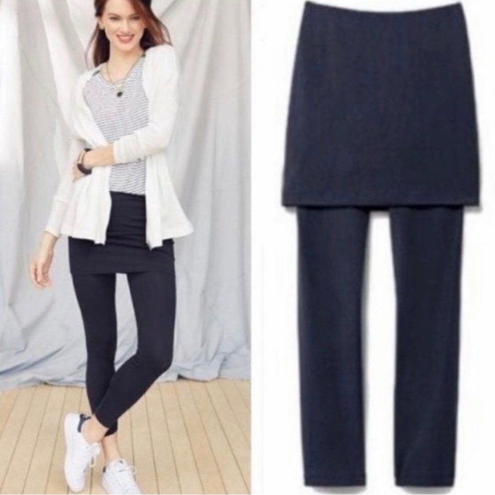 CAbi Navy Skirted Leggings